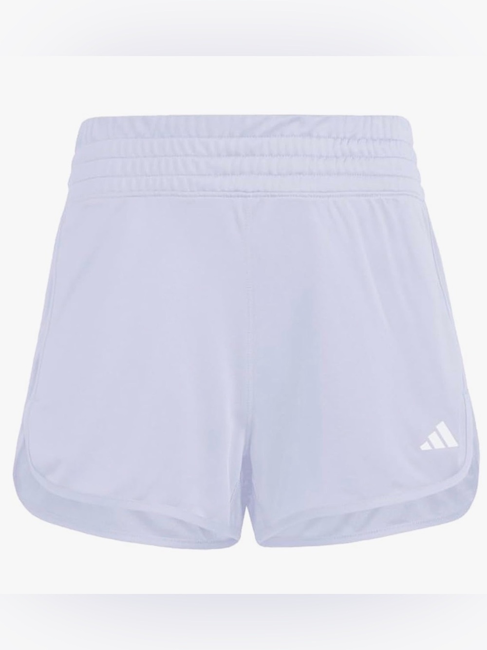 Adidas Women's Pacer Essentials Knit High-Rise Shorts 5” Lavender JC9582 Size M - Picture 4 of 10